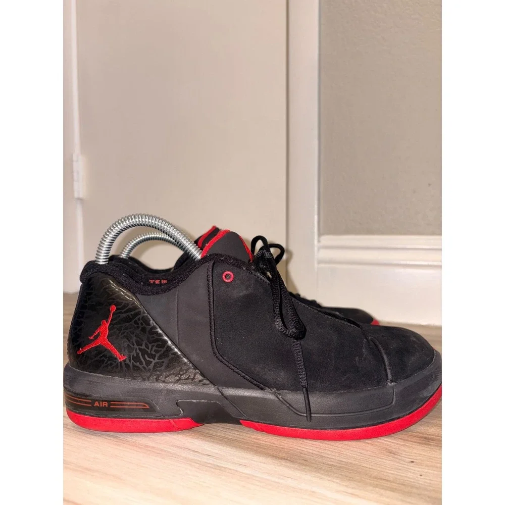 Jordan Air Jordan Men's Size 8 Team Elite 3 Low Bred Black/Varsity Red Lace Up
